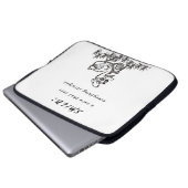 GLIMLACHEN DIE GENEZEN LAPTOP SLEEVE (Voorkant onderkant)