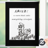 GLIMLACHEN DIE GENEZEN RAAMSTICKER (Huis)