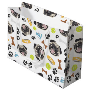 glimlachen Dog Pug Groot Cadeauzakje
