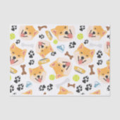 glimlachen Dog Shiba Inu Tissuepapier (Voorkant)