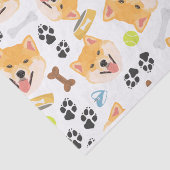 glimlachen Dog Shiba Inu Tissuepapier (Detail)