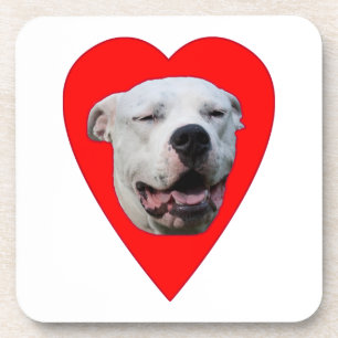 glimlachen Dogo Argentino Drankjes Onderzetter