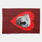 glimlachen Dogo Argentino Theedoek (Horizontaal)