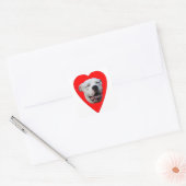 glimlachen Dogo Argentino Vierkante Sticker (Envelop)