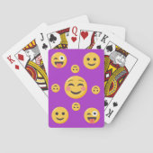 glimlachen en Funny Emoji Faces Pokerkaarten (Achterkant)