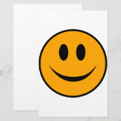 glimlachen Face Emoji Briefpapier (Voorkant / Achterkant)
