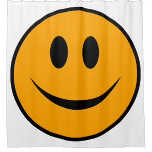 glimlachen Face Emoji Douchegordijn