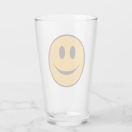 glimlachen Face Emoji Glas (Achterkant)