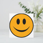 glimlachen Face Emoji Kaart (Staand voorkant)