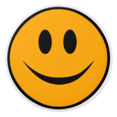 glimlachen Face Emoji Keramische Knop (Voorkant)