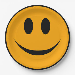 glimlachen Face Emoji Papieren Bordje