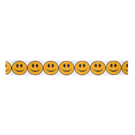 glimlachen Face Emoji Satijnen Lint