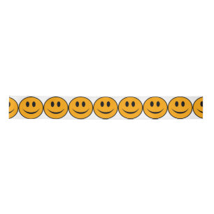 glimlachen Face Emoji Satijnen Lint