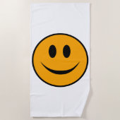 glimlachen Face Emoji Strandlaken (Voorkant)