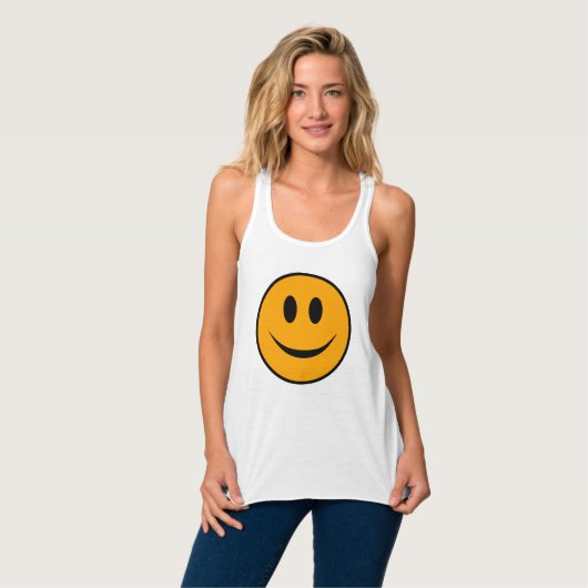 glimlachen Face Emoji Tanktop (Volledige Voorkant)