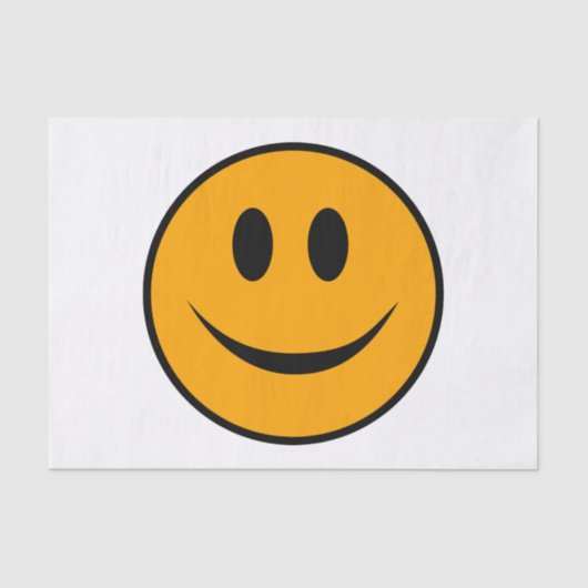 glimlachen Face Emoji Tissuepapier (Voorkant)