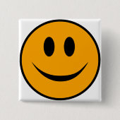 glimlachen Face Emoji Vierkante Button 5,1 Cm (Voorkant)