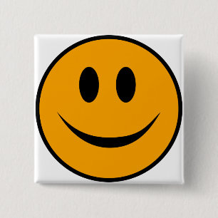 glimlachen Face Emoji Vierkante Button 5,1 Cm