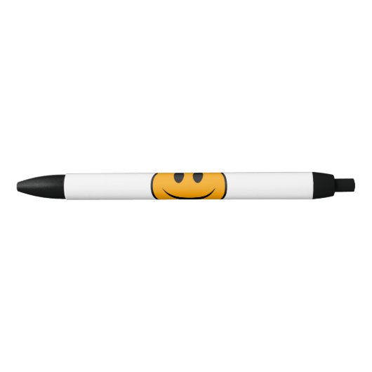 glimlachen Face Emoji Zwarte Inkt Pen (Voorkant)