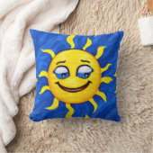 glimlachen Face Sunny Sun Kussen (Deken)