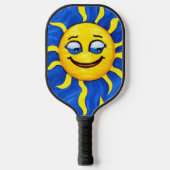 glimlachen Face Sunny Sun Pickleball Paddle (Voorkant)