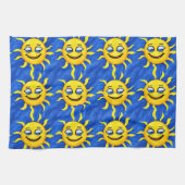 glimlachen Face Sunny Sun Theedoek (Horizontaal)