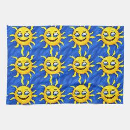 glimlachen Face Sunny Sun Theedoek