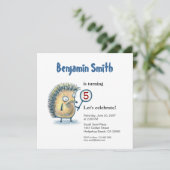 glimlachen Gepersonaliseerde kinderen Birthday Inv Kaart (Staand voorkant)