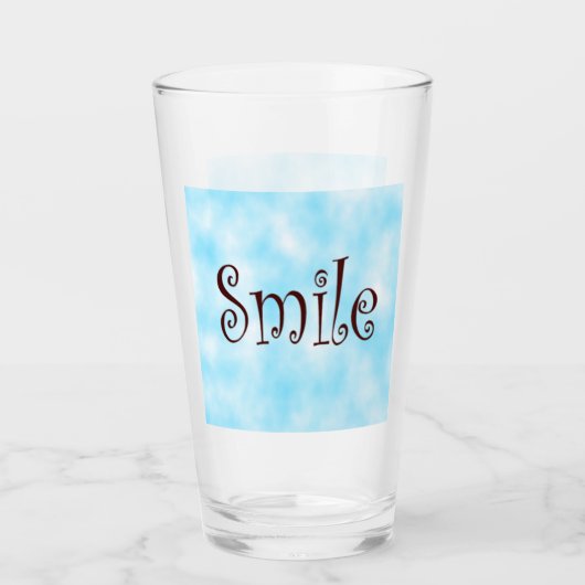 glimlachen glas (Voorkant)