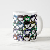 glimlachen grote koffiekop (Voorkant rechts)