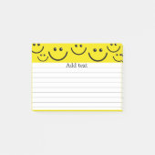 glimlachen in de zon gele Sjabloon Post-it® Notes (Voorkant)