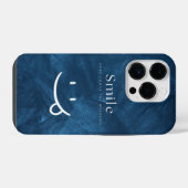 glimlachen iPhone hoesje (Achterkant horizontaal)
