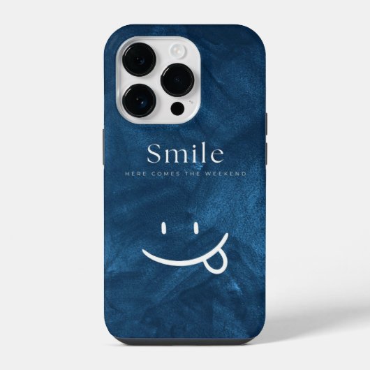 glimlachen iPhone hoesje (Achterkant)