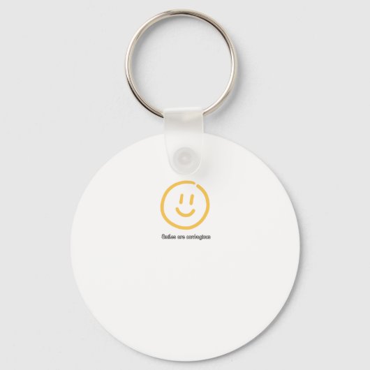 Glimlachen is een besmettelijke Sticker Sleutelhanger (Voorkant)