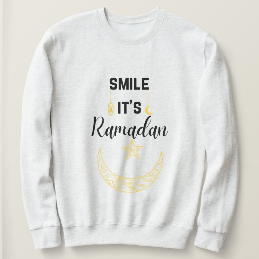 glimlachen is ramadan kareem islam voor moslims trui (Design voorkant)