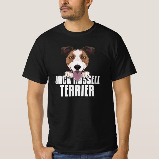 glimlachen Jack Russell Terrier T-shirt (Voorkant)