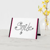 glimlachen kaart (Gele Bloem)