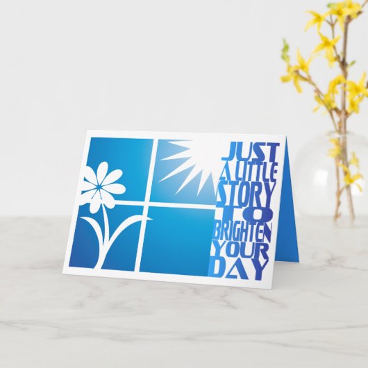 GLIMLACHEN... KAART (Gele Bloem)