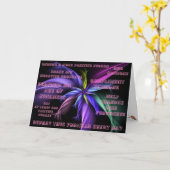 glimlachen kaart (Gele Bloem)