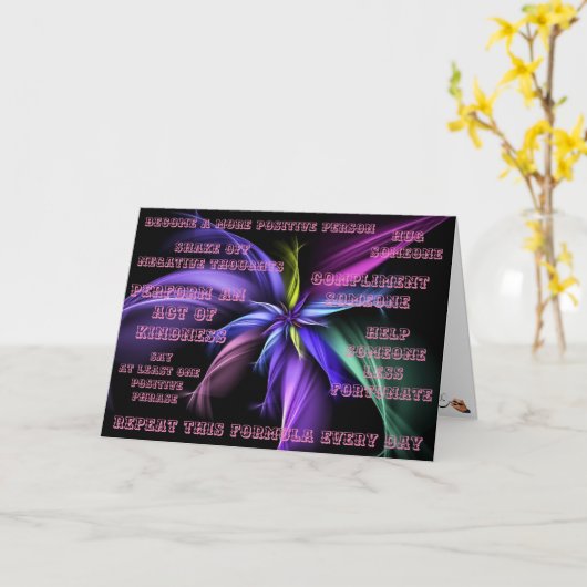 glimlachen kaart (Gele Bloem)