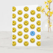 glimlachen kaart (Gele Bloem)