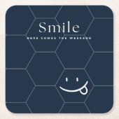 glimlachen kartonnen onderzetters (Voorkant)