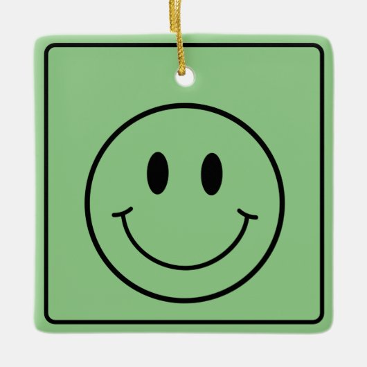 glimlachen keramisch ornament (Voorkant)