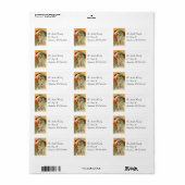 glimlachen kerstAdresetiketten Etiket (Full Sheet)
