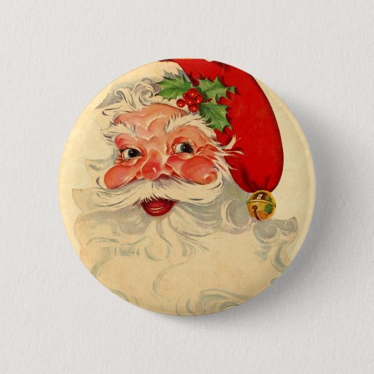  glimlachen kerstfeestdag cadeau ronde button 5,7 cm (Voorkant)