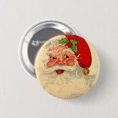  glimlachen kerstfeestdag cadeau ronde button 5,7 cm (Voorkant /achterkant)