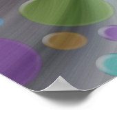 glimlachen, kleurrijke lynx - abstract poster (Hoek)