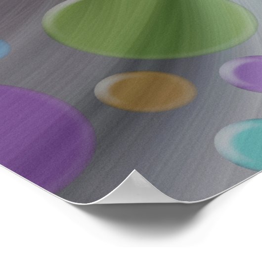 glimlachen, kleurrijke lynx - abstract poster (Hoek)