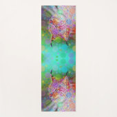 glimlachen, kleurrijke lynx - abstract yogamat (Voorkant)