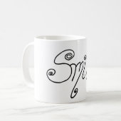 glimlachen koffiemok (Voorkant links)